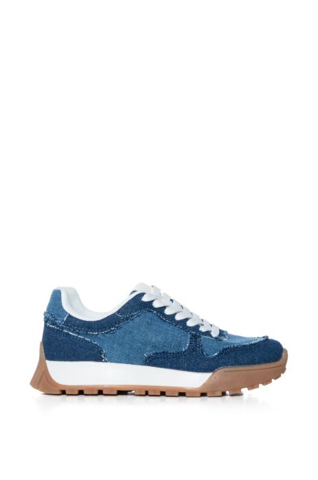 AZALEA WANG HAYNES DENIM SNEAKER