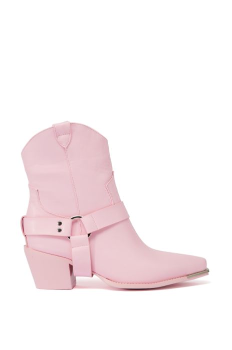 AZALEA WANG JOAKIMA PINK WESTERN BOOTIE