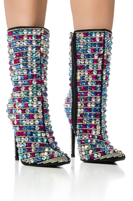 AZALEA WANG KENSLEY MULTI CRYSTAL EMBELLISHED BOOTIE