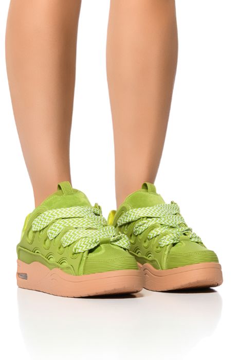 AZALEA WANG KORR GREEN SNEAKER