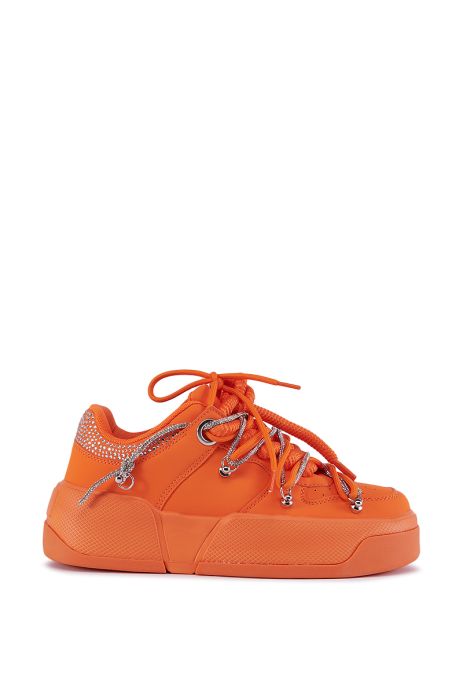 AZALEA WANG LAMIA ORANGE SNEAKER