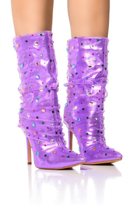 AZALEA WANG LIORA PURPLE GEM BOOTIE