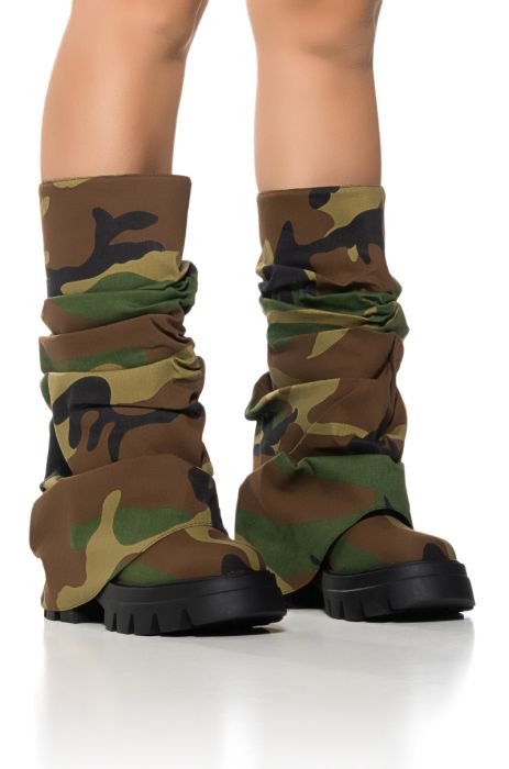 AZALEA WANG MATE CAMO BOOT