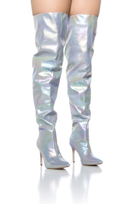 AZALEA WANG MONTY HOLOGRAPHIC BOOT