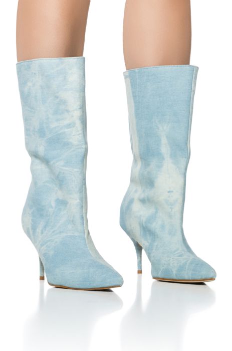 AZALEA WANG ORSON DENIM BOOTIE