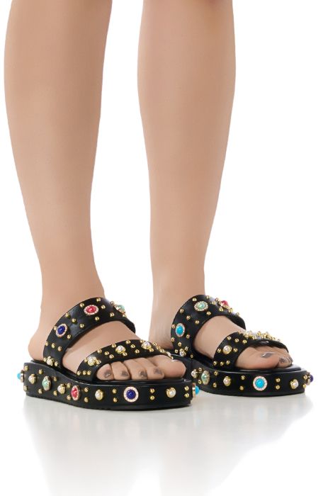 AZALEA WANG RAJAH EMBELLISHED FLAT SANDAL