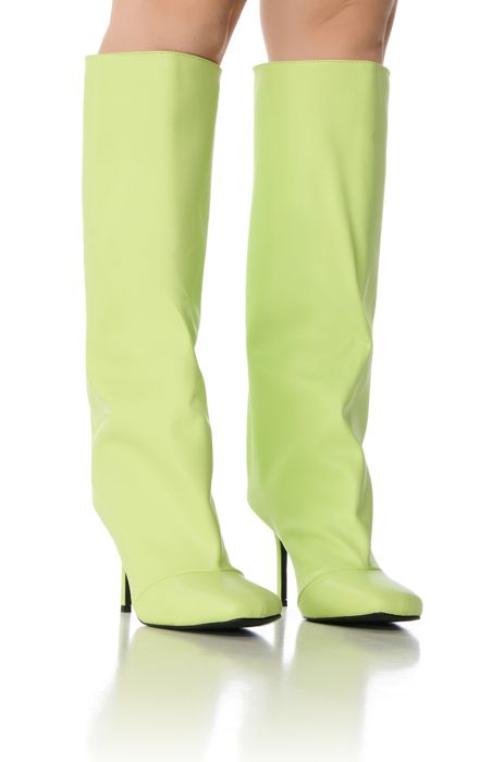 AZALEA WANG REBELITE LIME BOOT