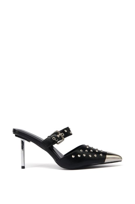 AZALEA WANG SMYTH BLACK STUDDED PUMP