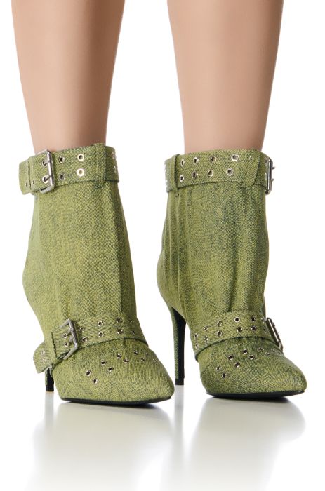 AZALEA WANG THISTLE GREEN BOOTIE