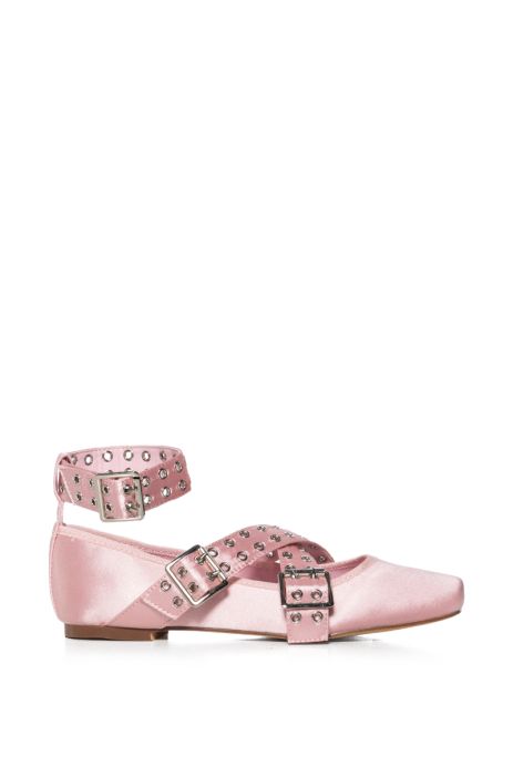 AZALEA WANG XANDRA PINK BALLET FLAT