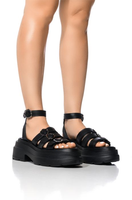 JAM OUT CHUNKY SANDAL IN BLACK