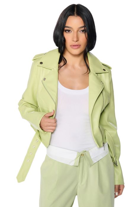 READY FOR SPRING CROP MOTO JACKET