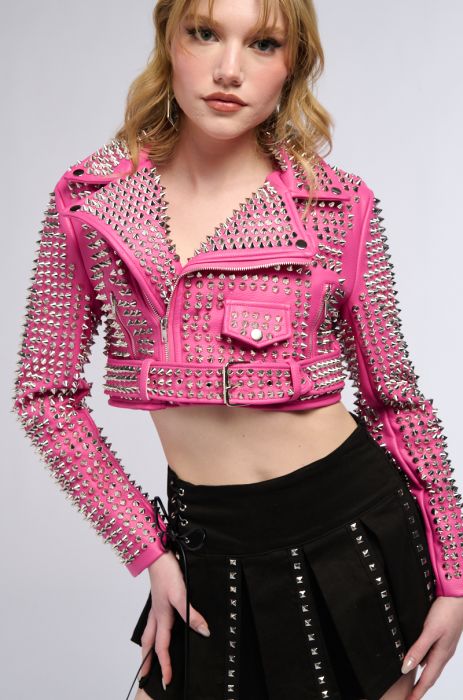 THE GAZETTE 3000 STUD PARTY ROCK MOTO JACKET